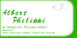 albert philippi business card